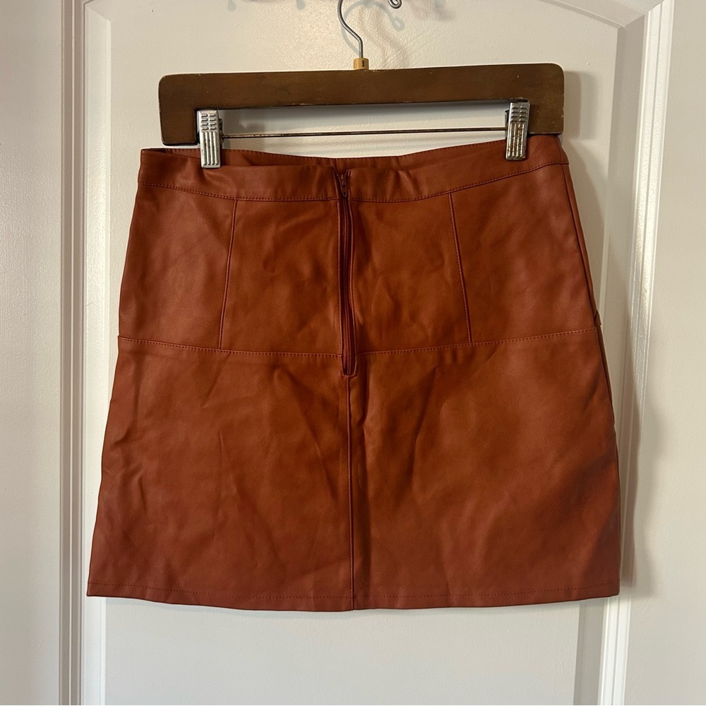 Shinestar Rust Mini Skirt - Picture 2 of 5